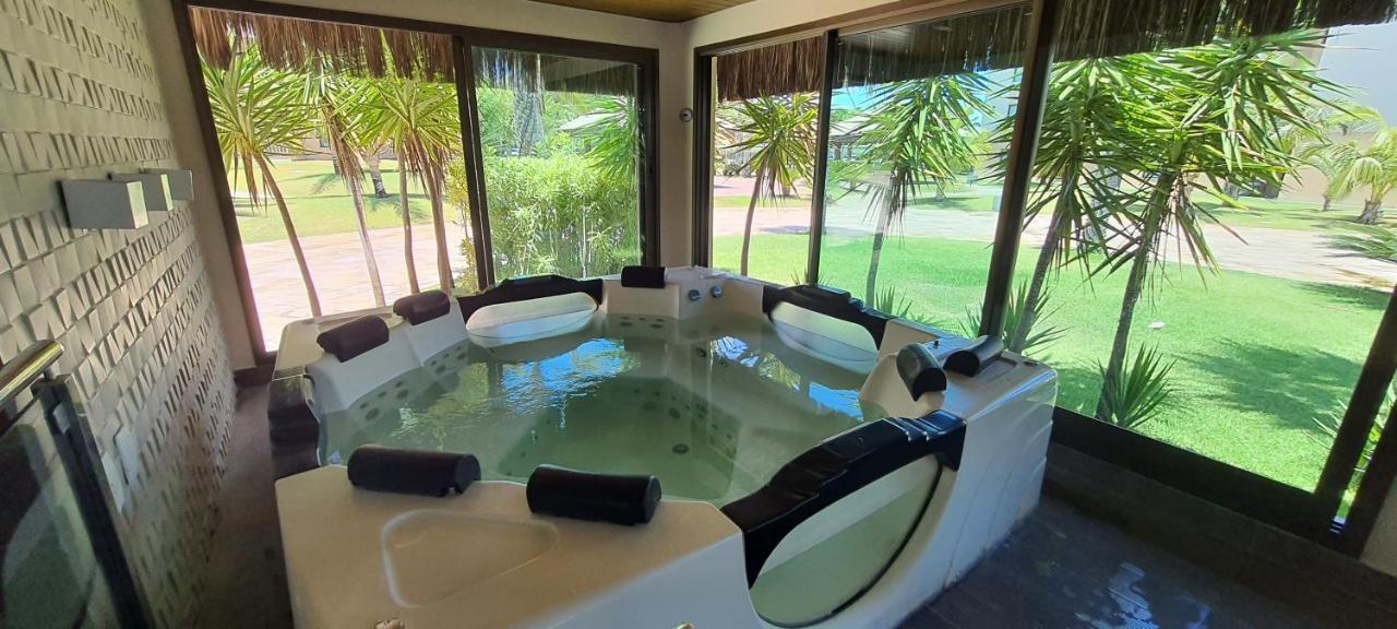Paraiso Frente Mar!! 04 Pessoas-Pe Na Areia Vg Sun Cumbuco-Hidro, Sauna, Academia, Piscina,Cozinha Completa, Wifi, Parquinho Infantil ภายนอก รูปภาพ