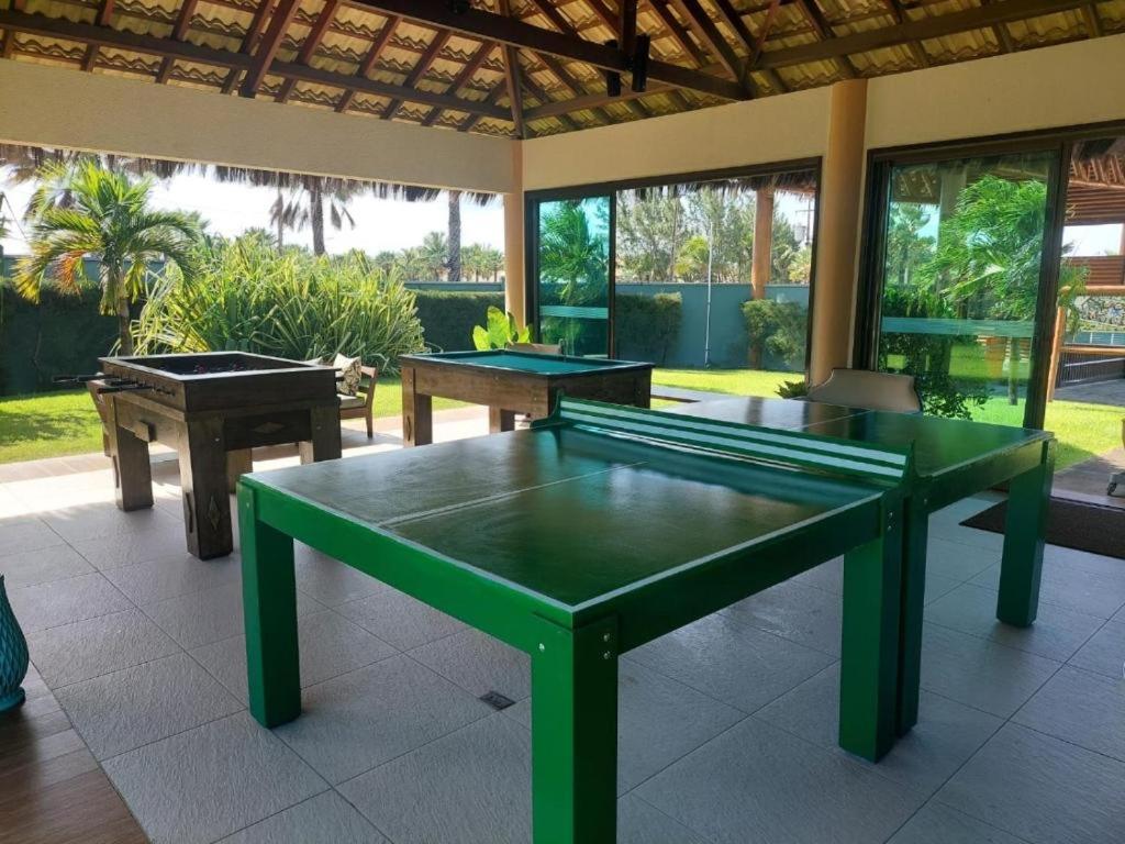 Paraiso Frente Mar!! 04 Pessoas-Pe Na Areia Vg Sun Cumbuco-Hidro, Sauna, Academia, Piscina,Cozinha Completa, Wifi, Parquinho Infantil ภายนอก รูปภาพ
